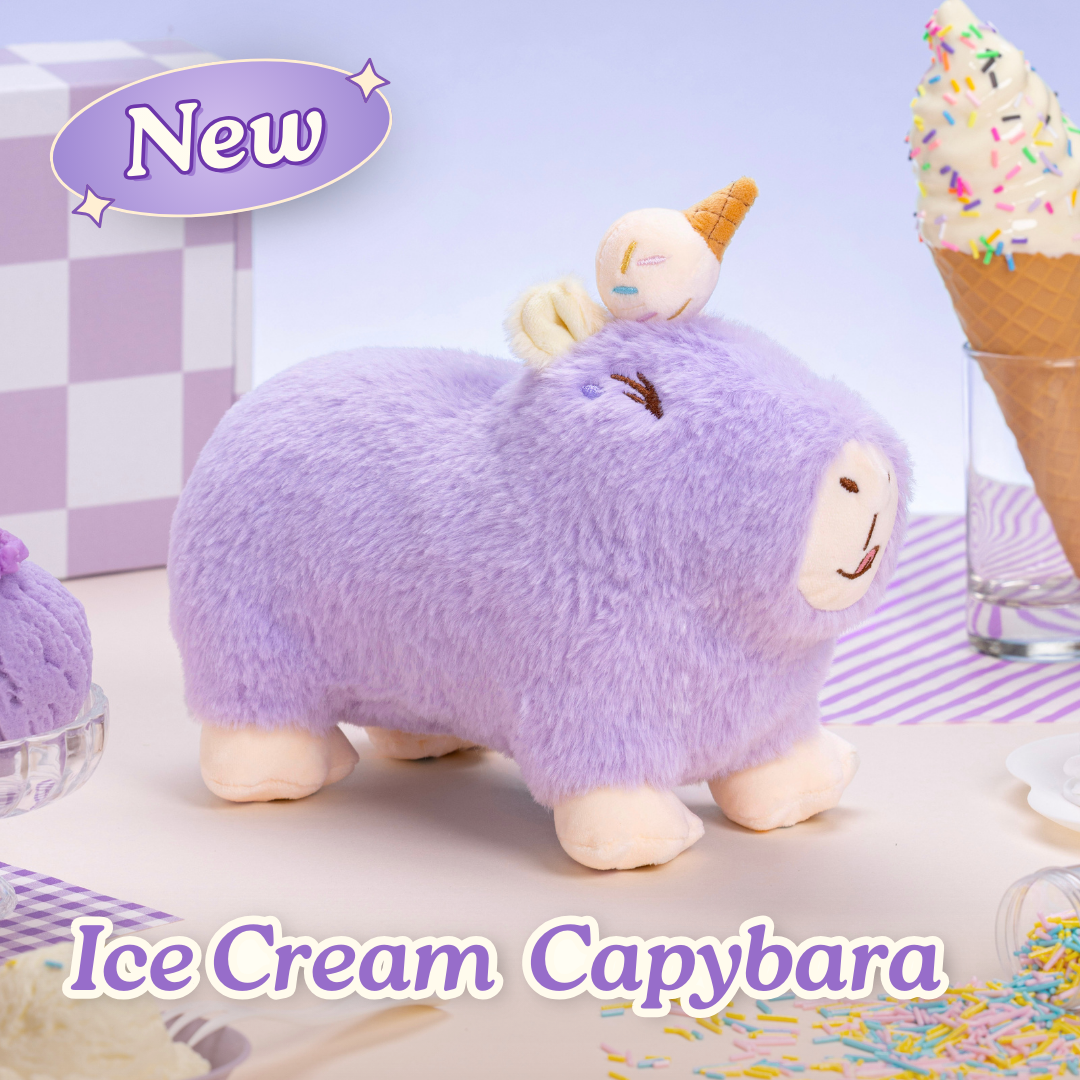 Ice Cream Capybara Plushie 🍦 – Capy-Era