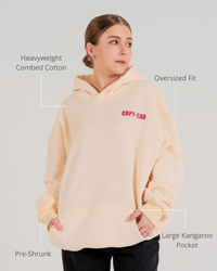 Anime Capybara Hoodie - Off White