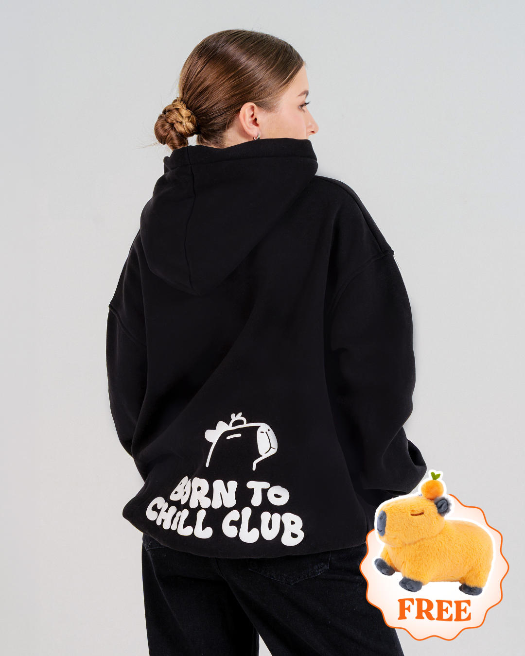 Born To Chill Hoodie - Black